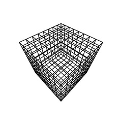 abstract 3d cube