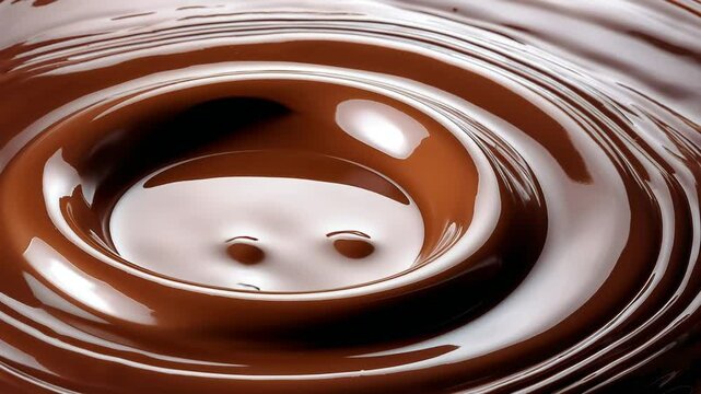 Chocolate waves, showing delicious liquid dessert