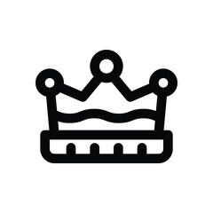 crown line icon. Clean and minimalist vector icon for websites, mobile apps, presentations, and logos. Fully scalable and customizable for any project.