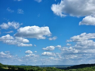 green field and blue sky