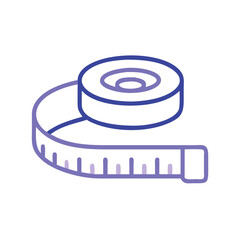 Measuring Tape vector illustration. Cloth Measuring Tape for Tailoring and Sewing Projects

