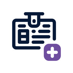 id card duotone icon. Sleek and modern vector icon for websites, mobile apps, marketing materials, and corporate design. Fully scalable and ready to use.