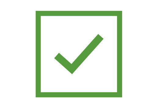 Green check mark box png file type for apps, website, web, UI, logo, designs
