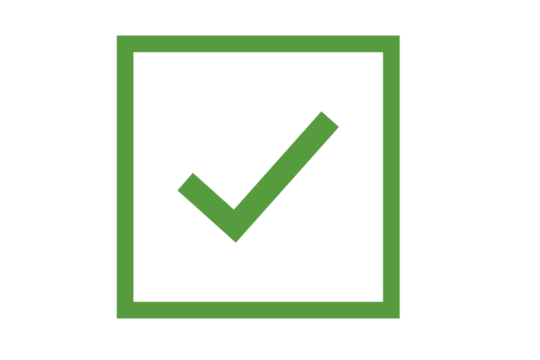 Green check mark box png file type for apps, website, web, UI, logo, designs