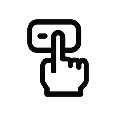 buy line icon. Clean and minimalist vector icon for websites, mobile apps, presentations, and logos. Fully scalable and customizable for any project.