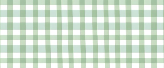 Pastel Green Gingham Pattern
