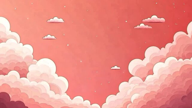 Pink floral vector illustration with hearts on a light background, perfect for Valentine's Day card design