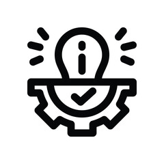 information management line icon. Clean and minimalist vector icon for websites, mobile apps, presentations, and logos. Fully scalable and customizable for any project.