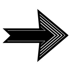 Flat Vector Icon of a Back Arrow Pointing Left Silhouette Illustration Isolated on White Background, Back Arrow Icon Vector, Left Direction Silhouette, Navigation Symbol Illustration