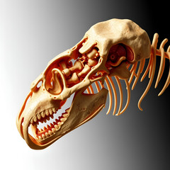 Fototapeta premium Otheceras fossil recreated