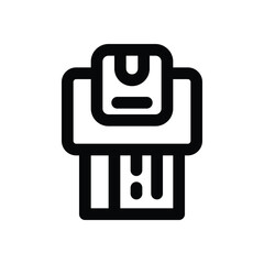 online payment line icon. Clean and minimalist vector icon for websites, mobile apps, presentations, and logos. Fully scalable and customizable for any project.