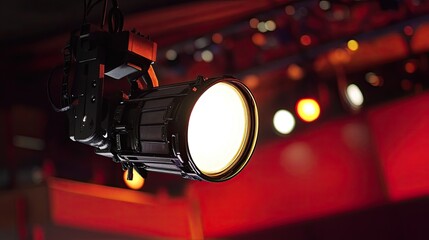 Stage Spotlight Glow A Vibrant Performance Beckons.