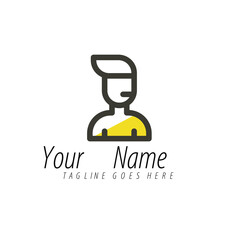 Modern Business Support Logo Design. Customer Service  Operator  and Communication