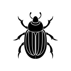 scarab beetle icon on white background  .svg