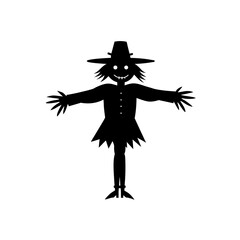 scarecrow vector on white background  .svg