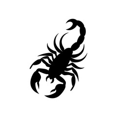 scorpion tail silhouette on white background  .svg