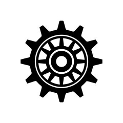 steampunk gear vector on white background  .svg