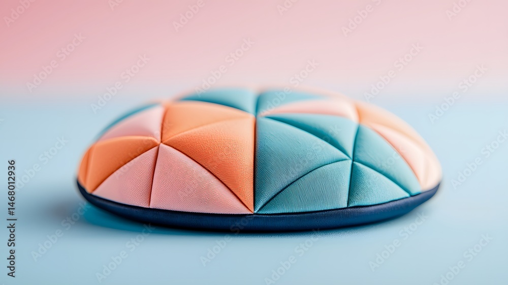 Fototapete soft pastel mesh texture with subtle geometry