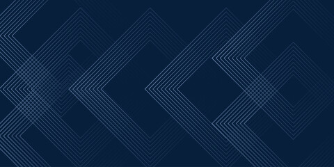 Blue geometric abstract background overlapping layers on bright space with line effect decoration. Circle style concept modern graphic design element for banner, flyer, card. Eps10