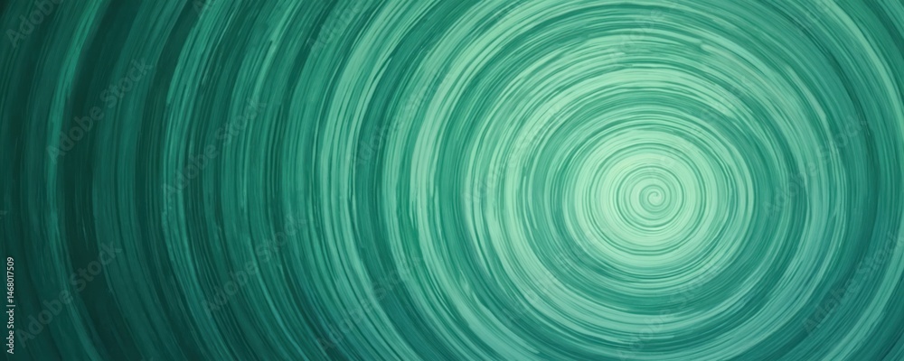 Poster abstract green spiral illustration with lines. dynamic design swirl of water in motion or digital ar