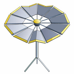 yellow beach umbrella