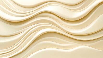 Fototapeta premium Creamy Waves Abstract Beige Texture Background.