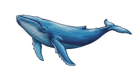 Blue whale illustration