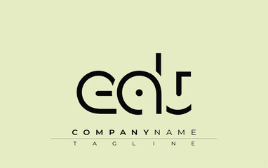 Fototapeta premium EAT abstract letter design. Modern Business Logo Design With Abstract Typography and Contemporary Style
