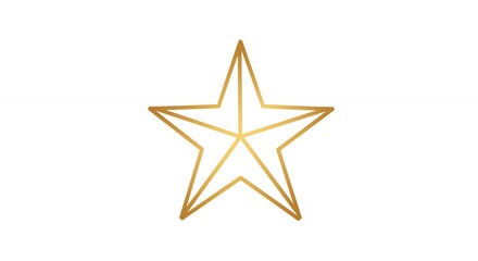 Obraz premium Gold geometric star design