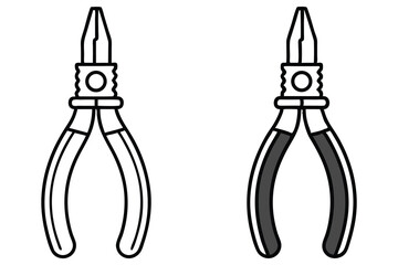 Two pairs of pliers with slightly different styles presented on a white background