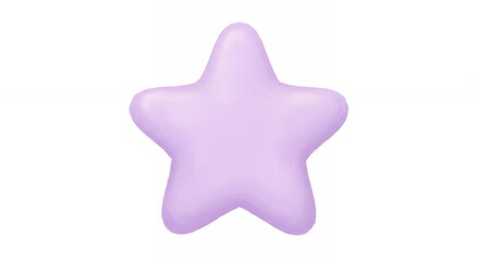 Obraz premium Lavender star shape isolated on white background