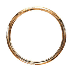Gold ring circle minimalist jewelry design