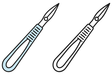 Two identical suture removal tools appear in a format, one with a light blue fill