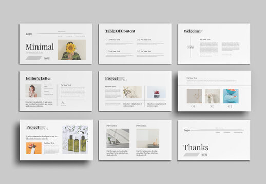 Minimal Presentation Design Layout