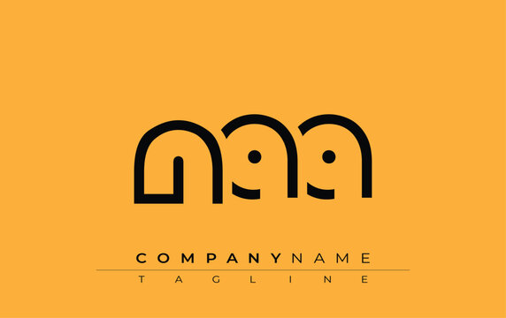 NAA abstract letter design. Modern Business Logo Design With Abstract Typography and Contemporary Style