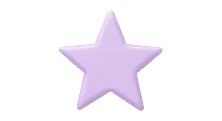 Obraz premium Single lavender star graphic element
