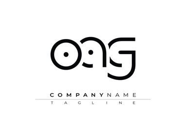OAG abstract letter design. Modern Business Logo Design With Abstract Typography and Contemporary Style