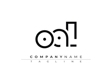 OAL abstract letter design. Modern Business Logo Design With Abstract Typography and Contemporary Style