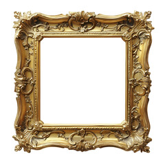 Ornate Gold Frame Empty Artwork Display Antique Decor