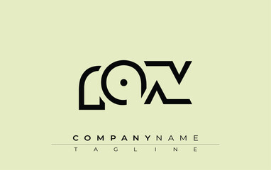 RAX abstract letter design. Modern Business Logo Design With Abstract Typography and Contemporary Style