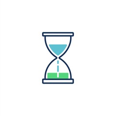 Hourglass Icon Representing Time Management and Efficiency