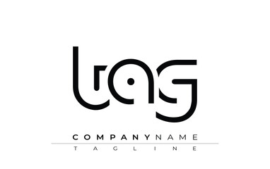 Obraz premium TAG abstract letter design. Modern Business Logo Design With Abstract Typography and Contemporary Style