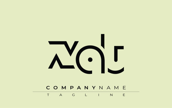 XAT abstract letter design. Modern Business Logo Design With Abstract Typography and Contemporary Style