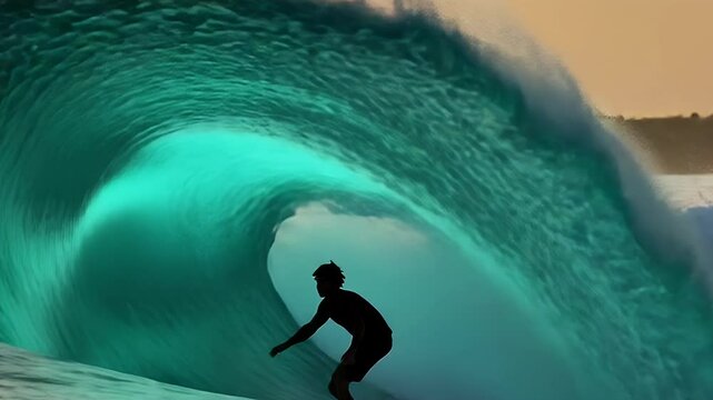 Abstract ocean wave illustration