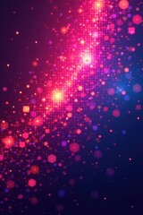 Abstract vibrant pixel art background with flashing dots , vibrant colors, graphic, screen