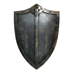 Medieval Shield Dark Metal Ancient Armor Protection,