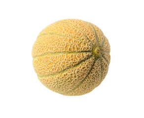 Orange cantaloupe melon isolated on white 