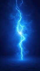 Abstract blue light burst, glowing energy radiating on a deep blue backdrop, technology, color, vivid