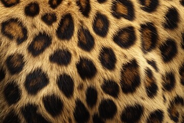 Captivating details of a wild leopard's fur showcasing nature's artistry in patterns and colors