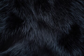 Luxurious black fur texture captures the richness of nature's beauty and elegance in soft, inviting strands